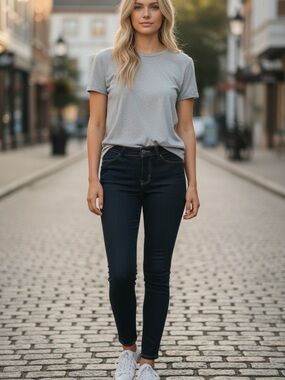 Hollister Dark Wash Skinny Jeggings